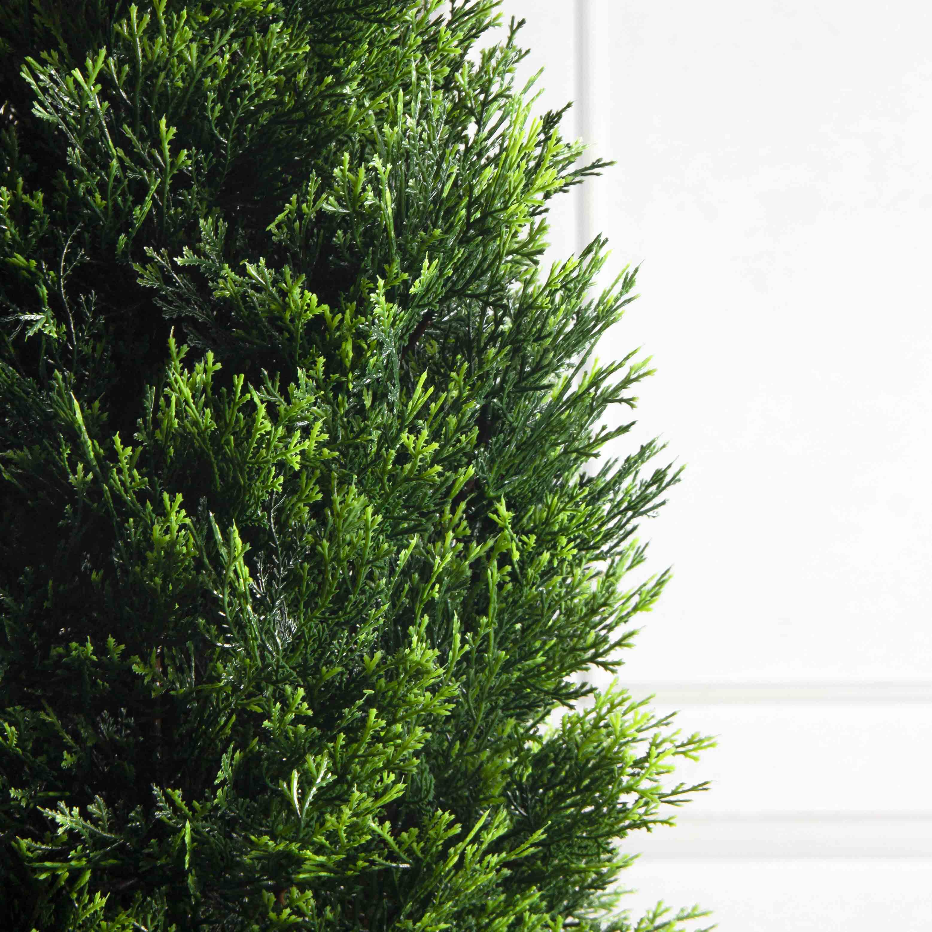 Т180/1466(F) Туя искусственная конус Люкс д/улицы h180см (искусственный ствол)_6