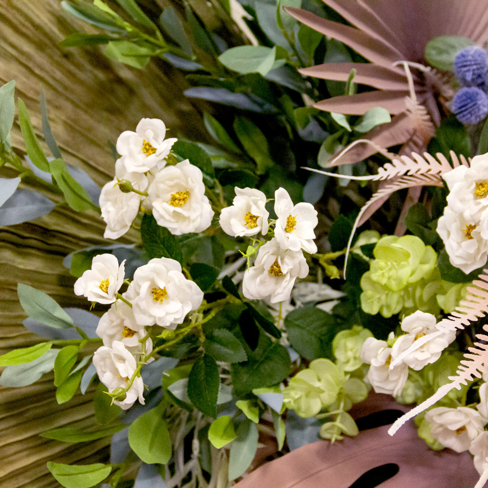 КЗ/47(з) Композиция искусственная с сухоцветами 160х100х70см_4