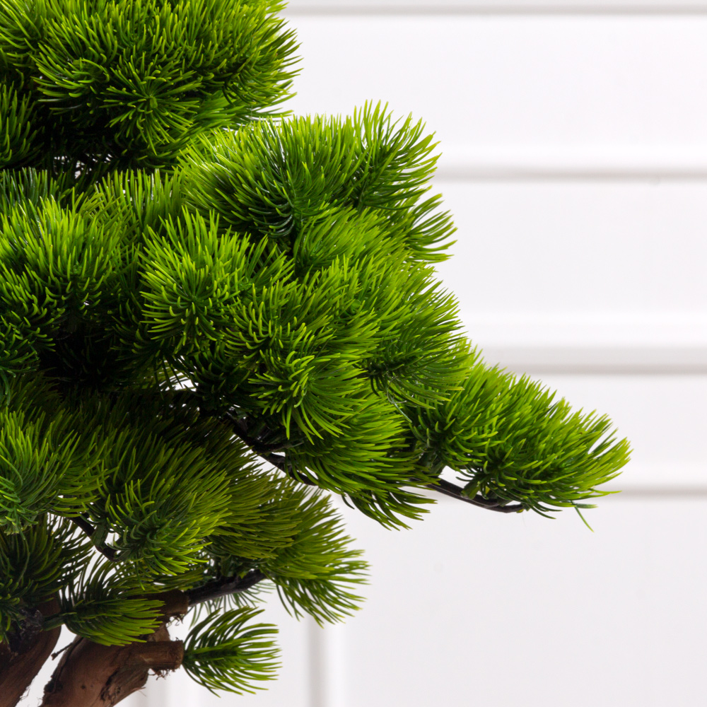 БС050/2К(з)(F) Бонсай искусственный Сосна h50см на круглом основании_3