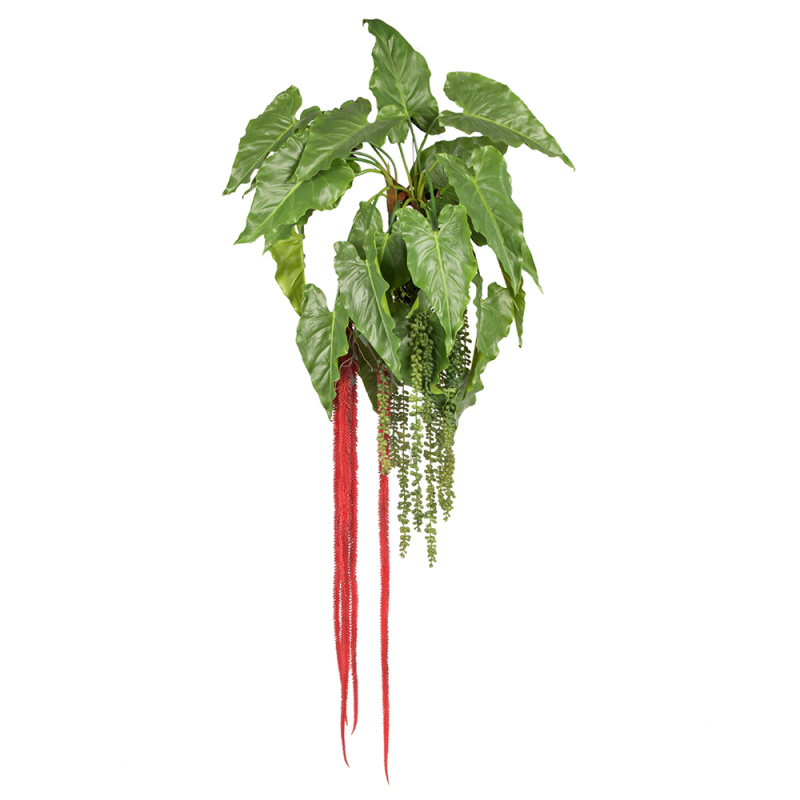 БК 06 Композиция с амарантом (бордо) на блоке 15*h10