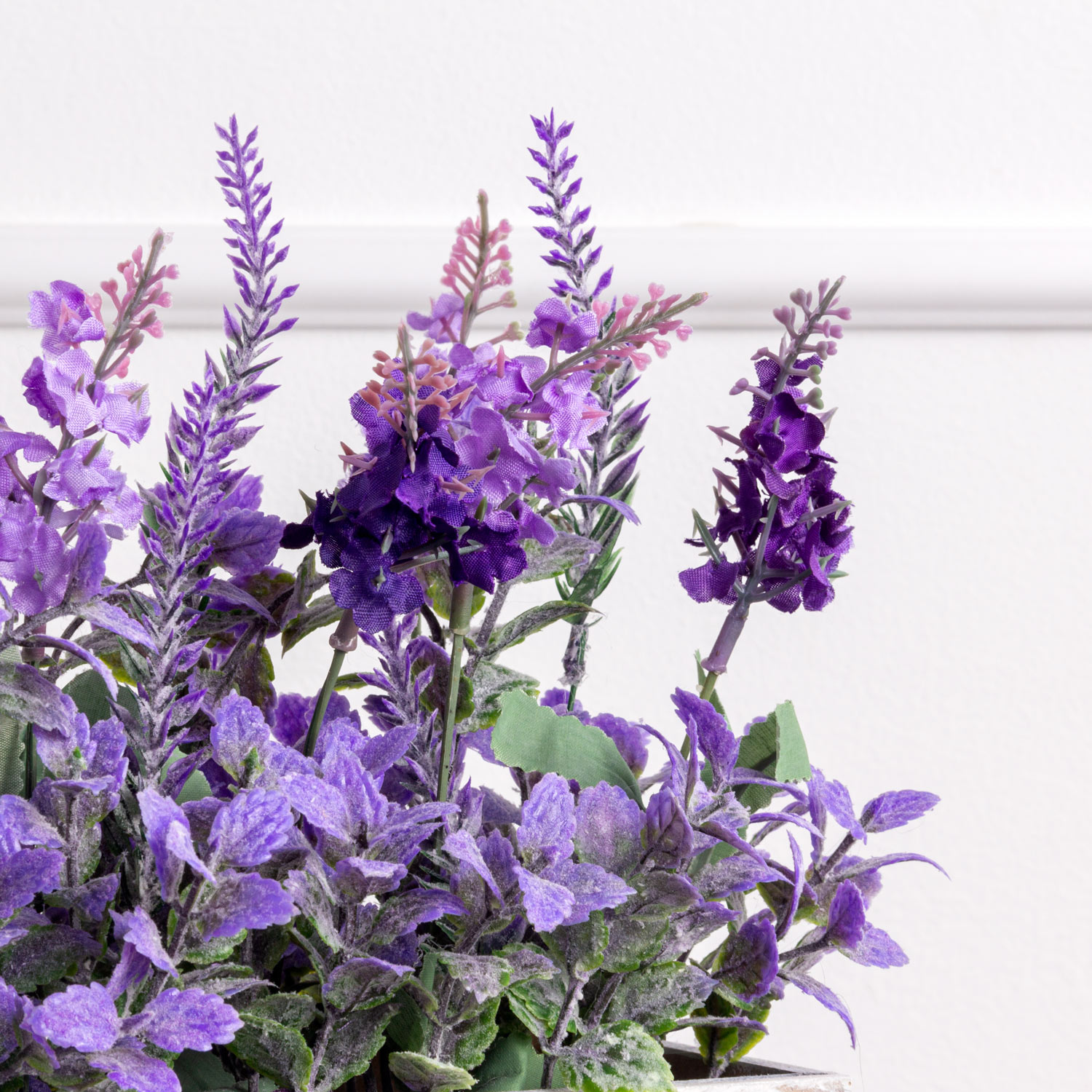 ТДЯ412 Лаванда искусственная в деревянном ящике 20х9х8см_5