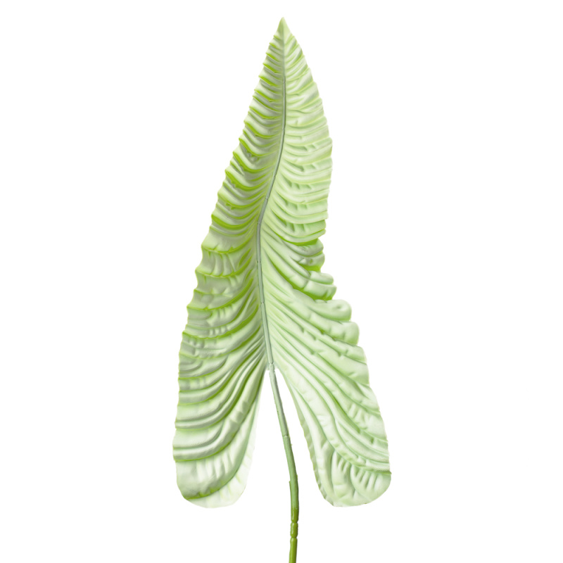 7143/0030-13/22 Лист Каладиума искусственный, мятный,гигант h 107 см (67+43)