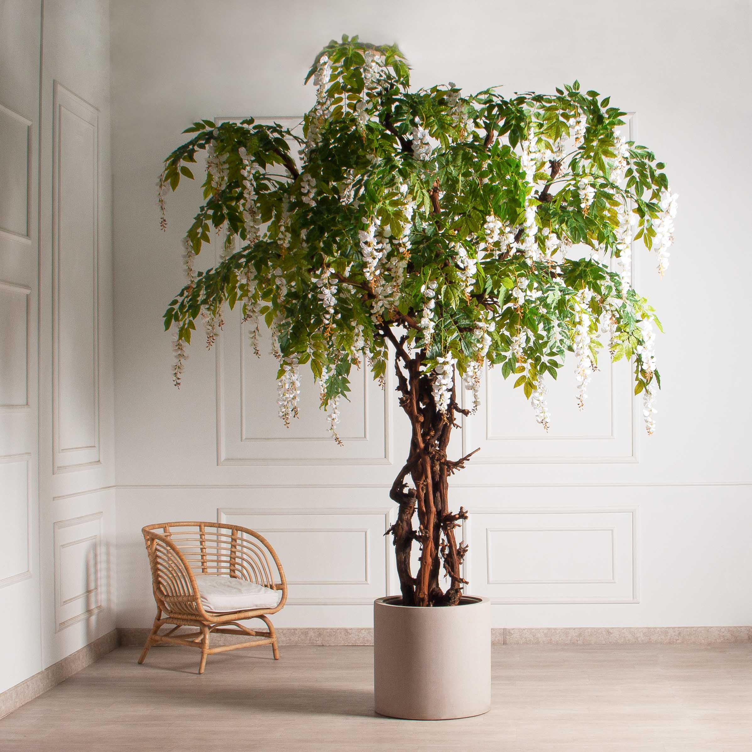 280/ОС/ПС/424(Пр)(F) Глициния(вистерия) искусственная h280см (латекс), белая_3