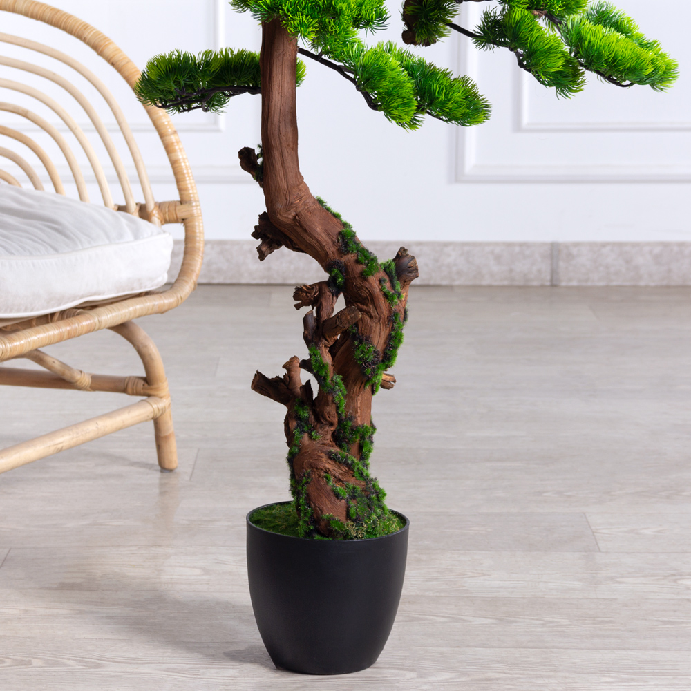 БС110/ОС/3000-1(з)(УУ)(F) Бонсай искусственный Сосна h110см d80х49см_3