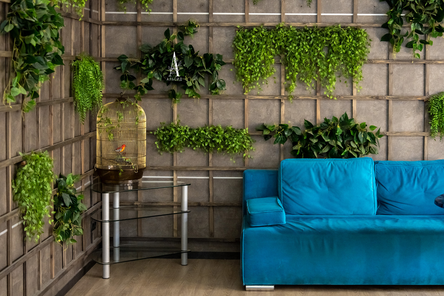 7144/0371-12 Плющ Сциндапсус искусственный h90см, зеленый_5