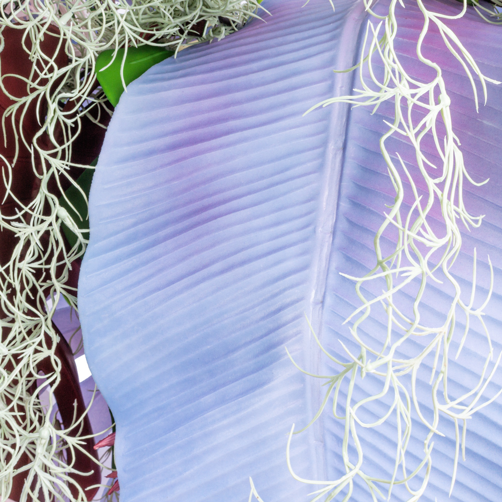 КЗ/39(з.) Композиция искусственная Тропический микс на мет.основании d40см(свес 70см)_3