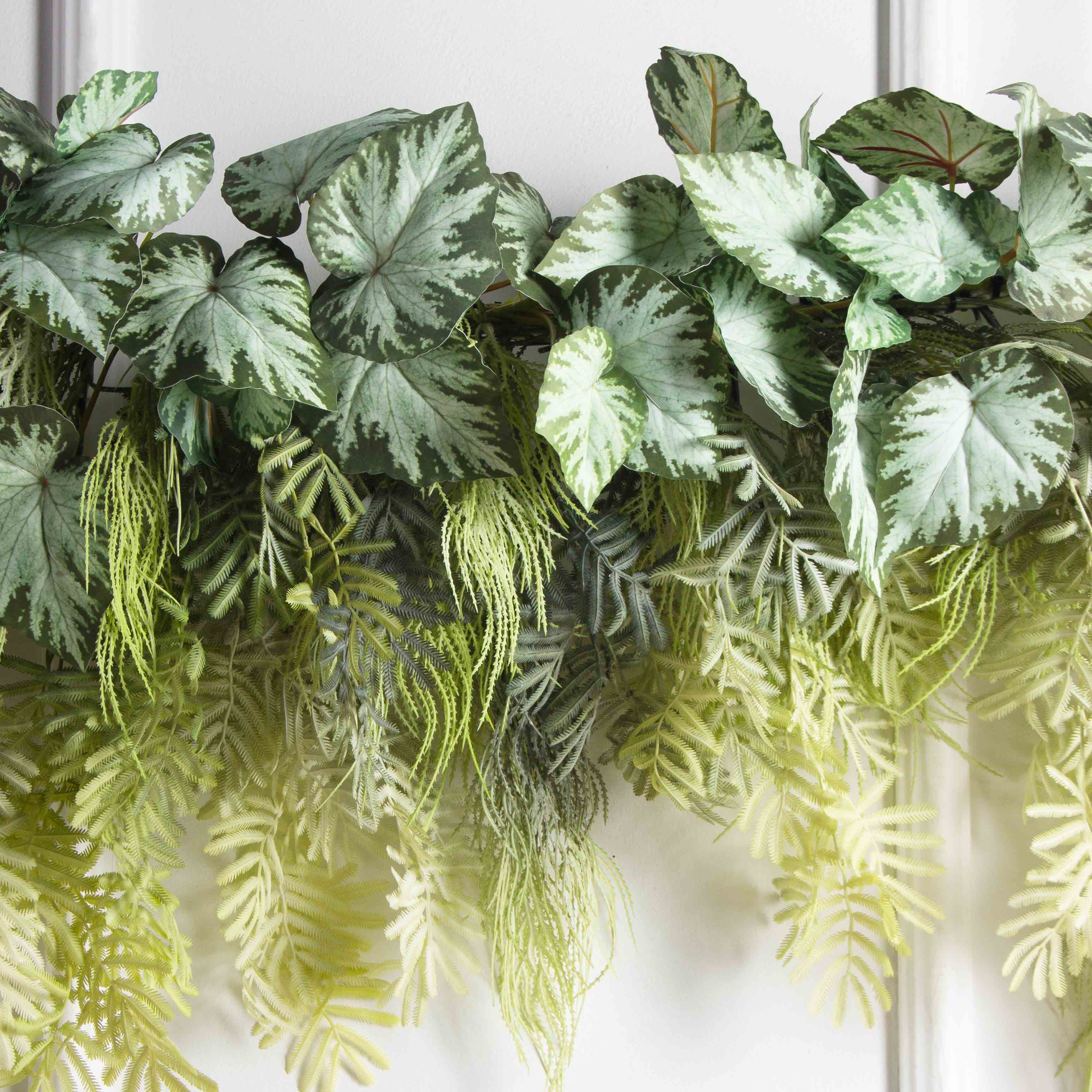 Л12-2(Пр)(F) Лиана искусственная с Бегонией L100см, патина_4