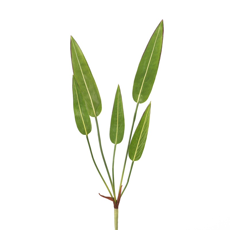 7143/0033-6 Куст стрелиции искусственный, мелкий,  h 75 см (60+15)(5л.)