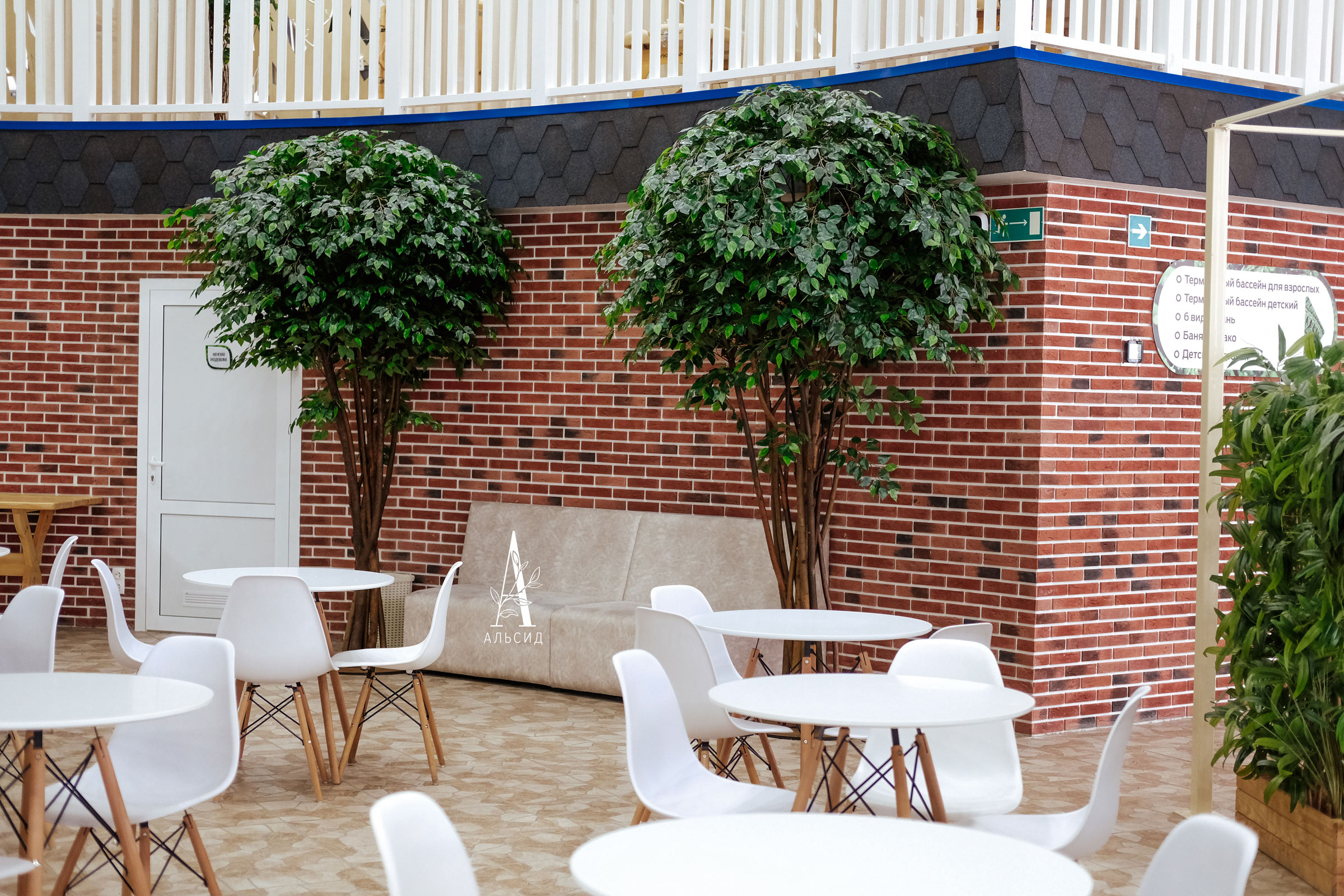 300/РН/34-4(з/УУ)(Пр) Фикус искусственный h300см (латекс) на основании _3