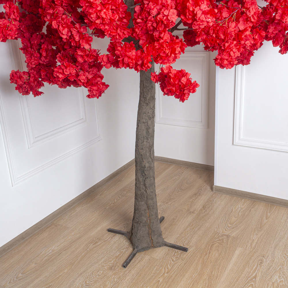 300разб/478 Сакура искусственная разборная h300см, красная_9