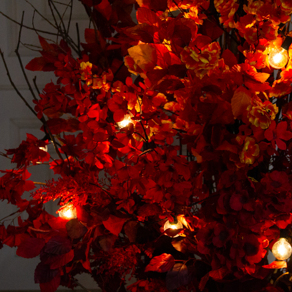 ДЛ/СВ04/175(Пр)(Fix)(F)Декор входной группы h300см н/прутьях,пристенный c ретро-гирляндой,бордовый_4