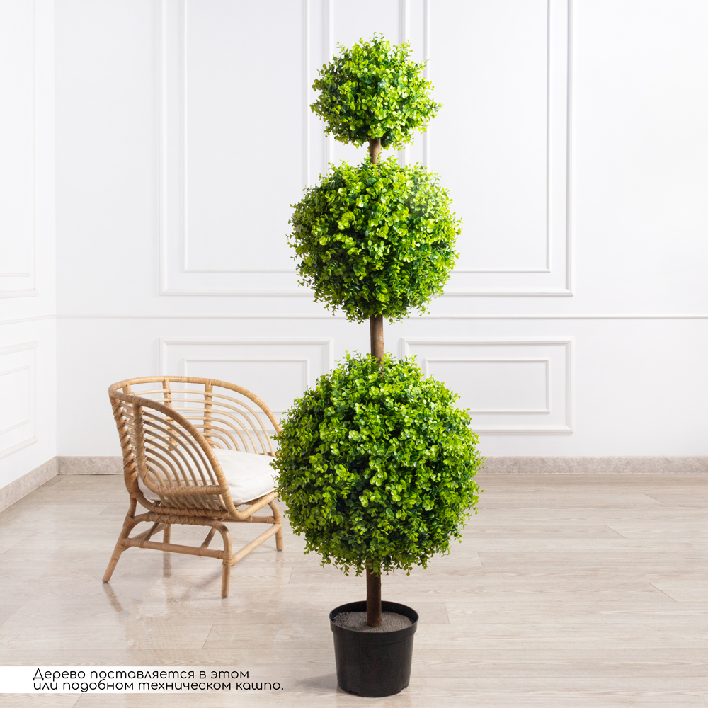 СШК190/Я3/1(з)(F) Самшит искусственный 3х ярусный Элит, h190см (d35,45,60см)_1