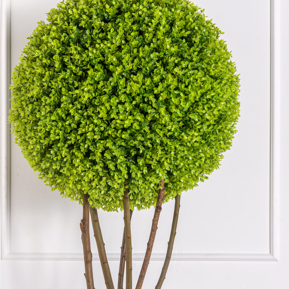 СШК180/98(з)(Promo) Самшит искусственный шар на стволе h180см, в кашпо d23см_2