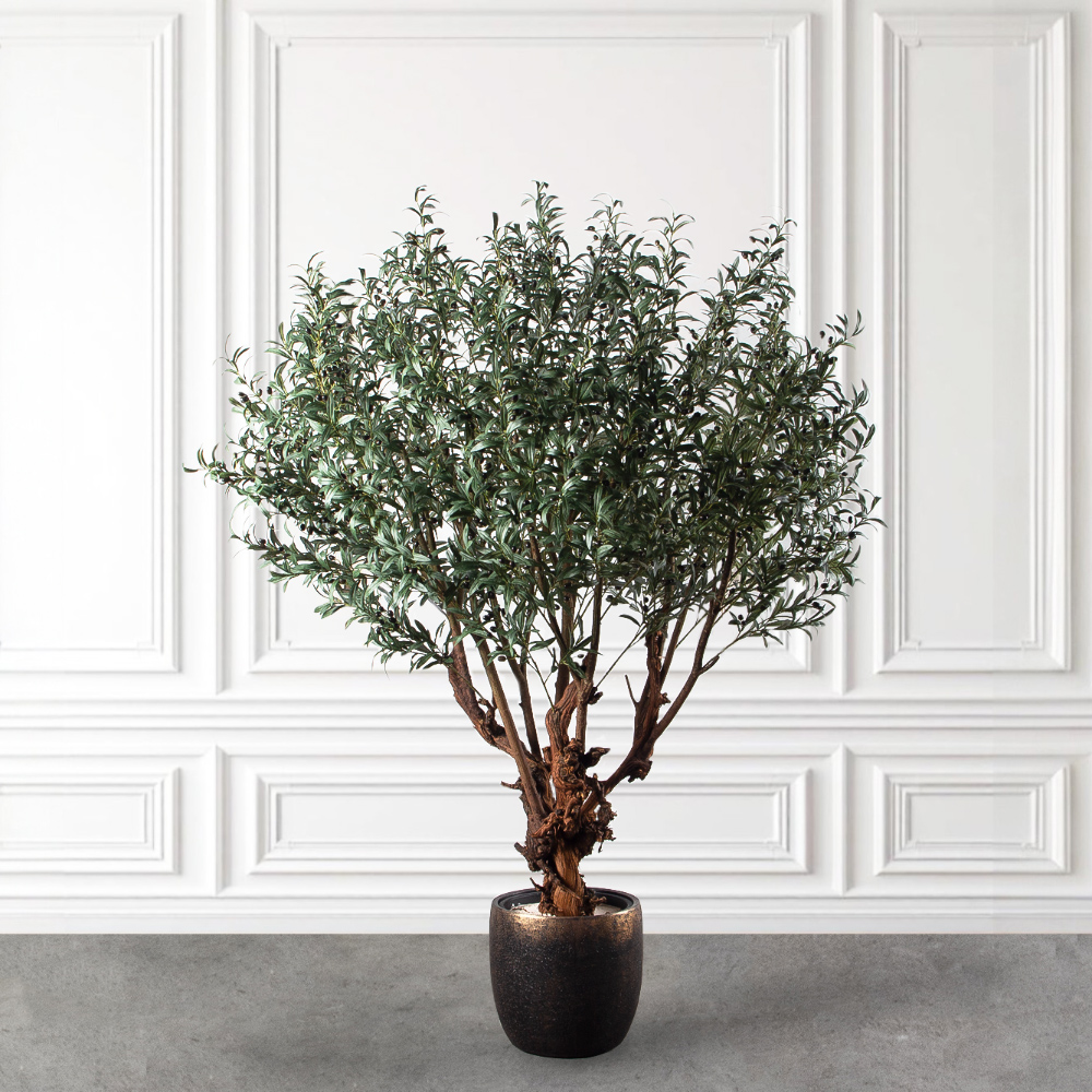 210/ОС/РН/АСС/465(з)(F) Оливковое дерево искусственное с плодами h210см_2