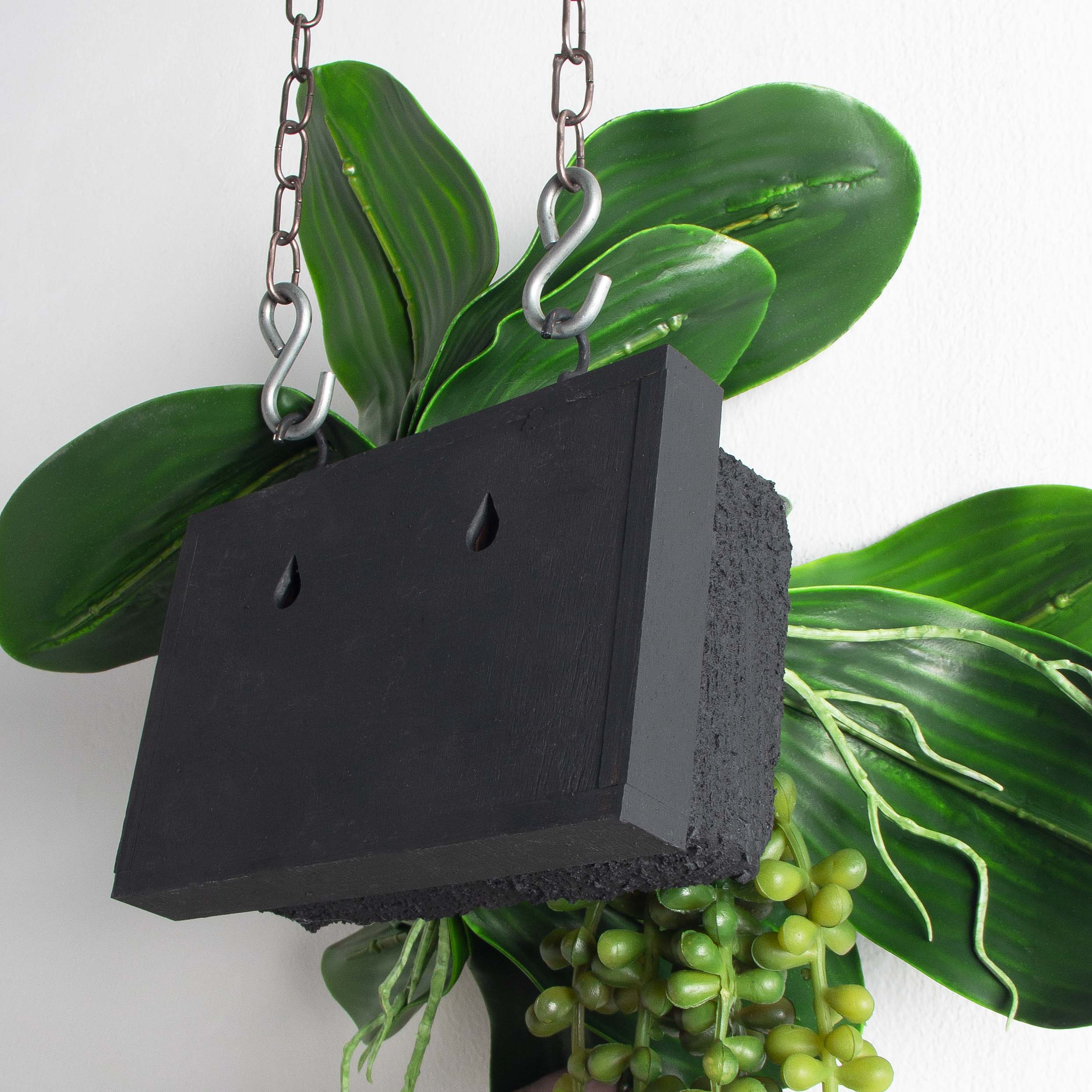 БК20(F) Композиция с листом орхидеи на блоке 15*h10см_7