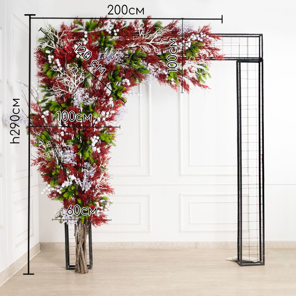 ДЛ180(Пр)(Fix)(F)Декор вход.группы h300см н/прутьях, прист.красно-белый_2