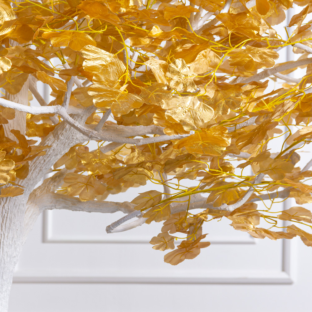 270МЕТст/разб/ОБ/176-2(F) Дерево искусственное разборное Гинкго  h270см, золотое_4