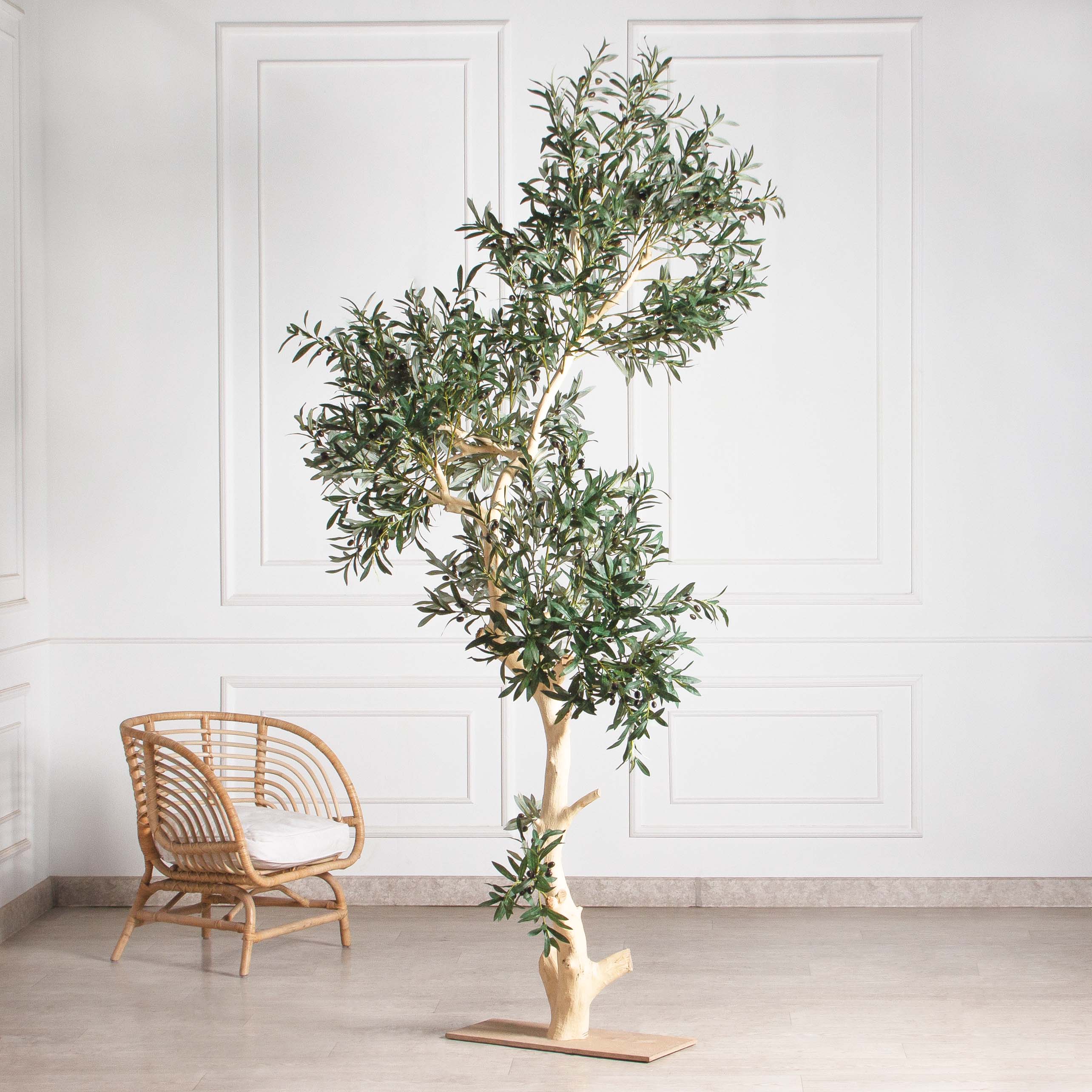 270/ДА/465(Пр)(Promo)(F) Оливковое дерево искусственное с плодами h270см d135х145см_3