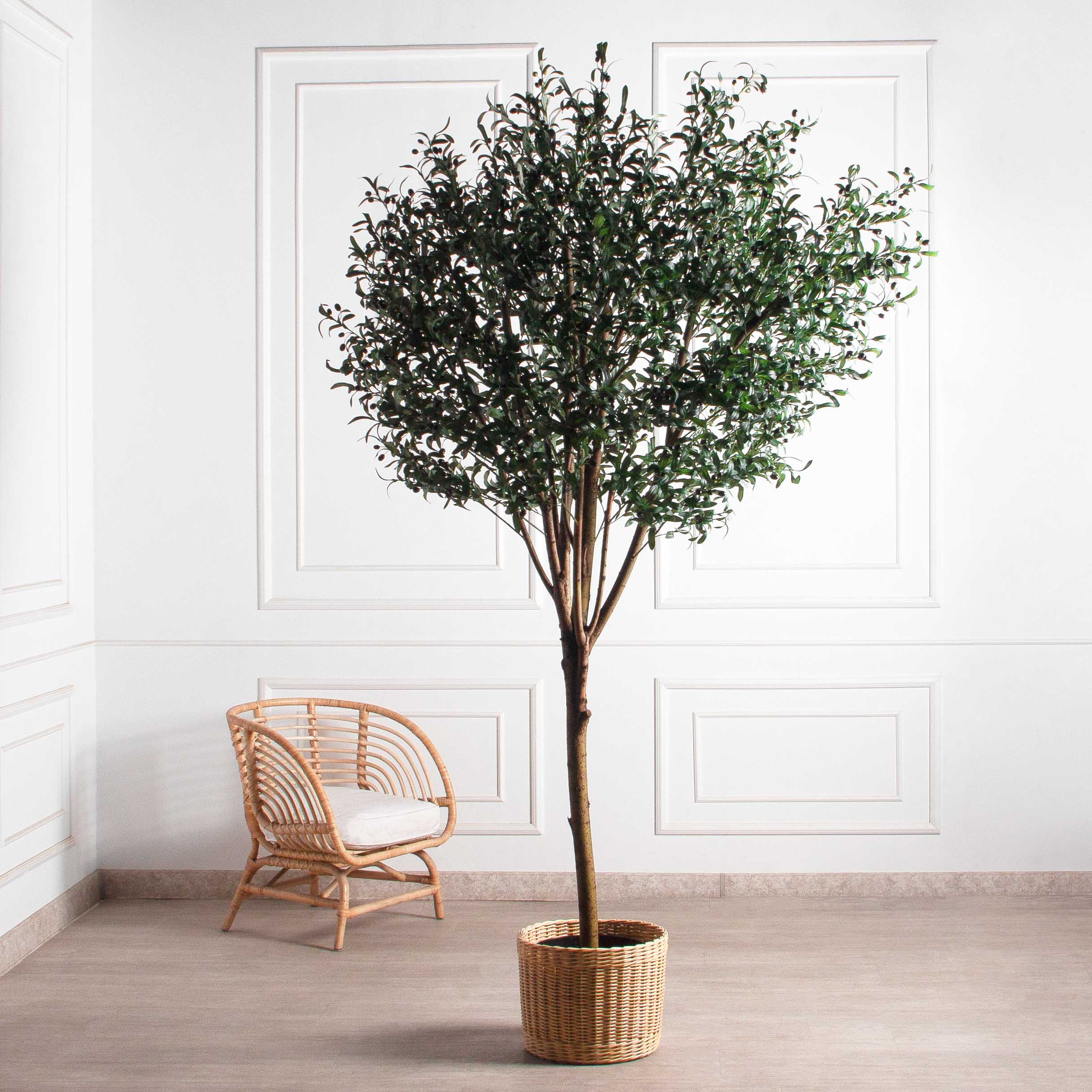 250/О/465(F) Оливковое дерево искусственное с плодами h250см_3