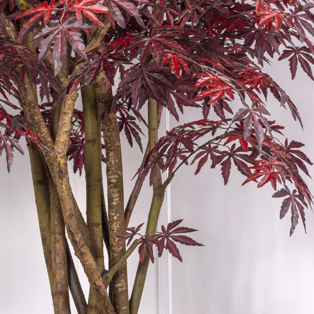 350/РН/400 Клен японский искусственный h350см (латекс) в кашпо, бордо_2