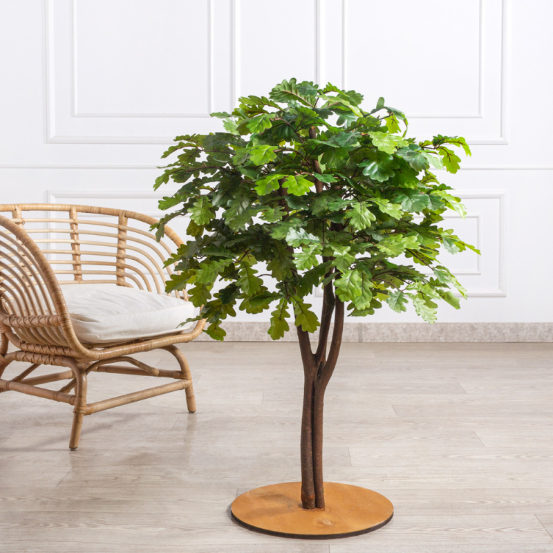 100/РПК/04М-1(з)(F) Дуб искусственный h100см (латекс) на основании