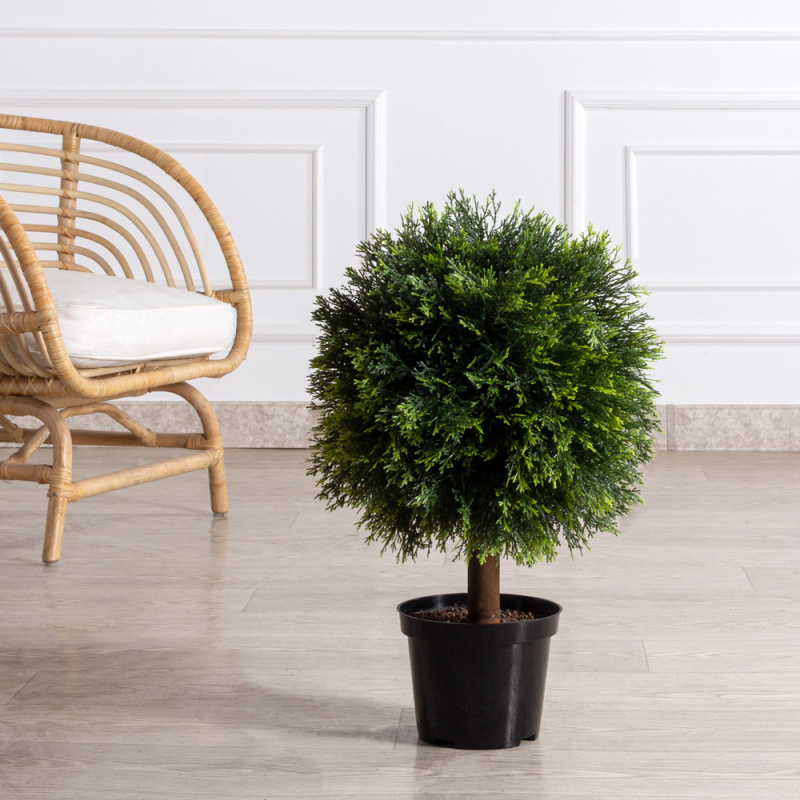 040/ШТ/146(F) Туя искусственная шар Люкс h60см, d40см