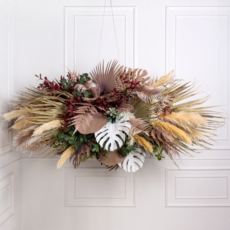 КЗ/47-1(з) Композиция искусственная с сухоцветами 250х130см