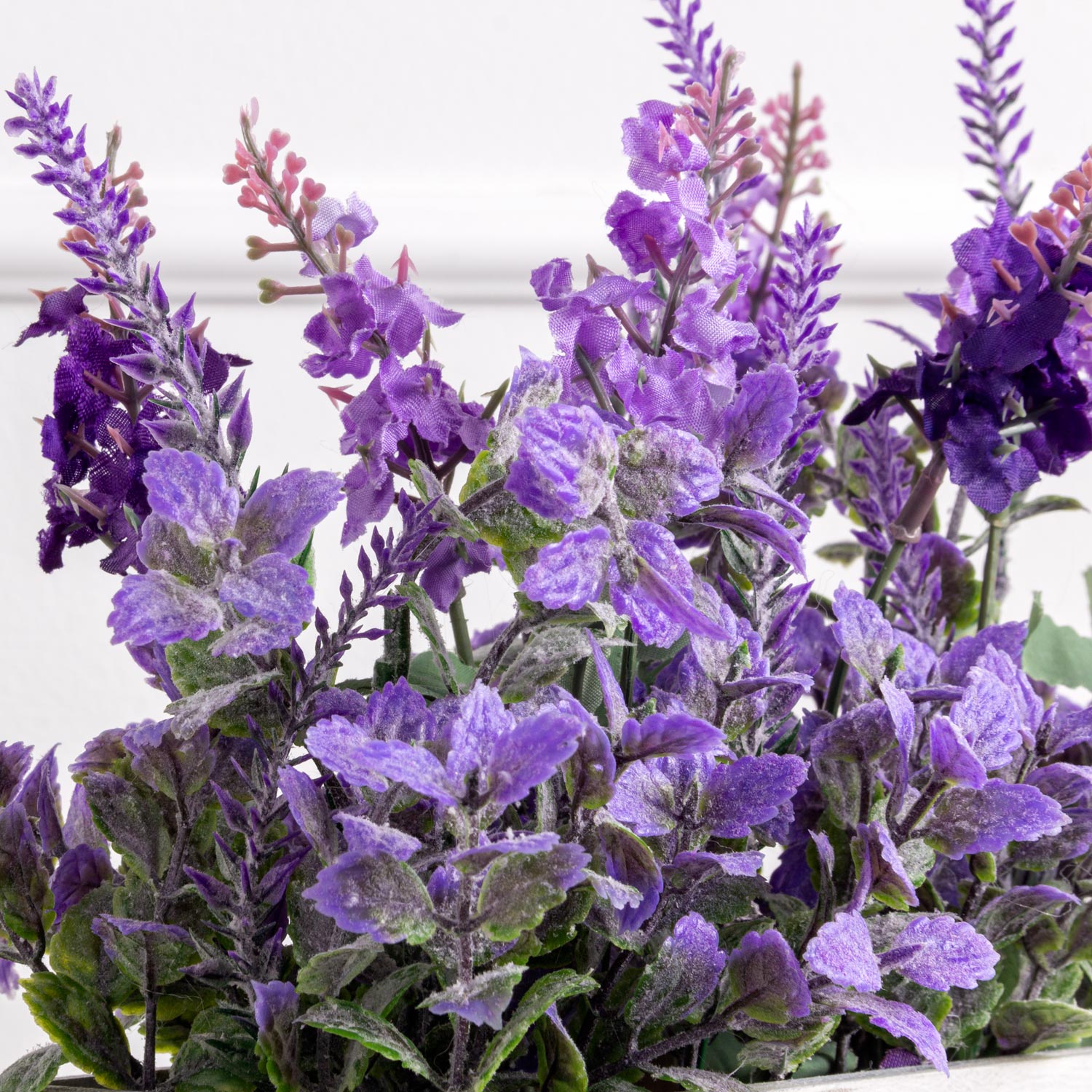 ТДЯ412 Лаванда искусственная в деревянном ящике 20х9х8см_4