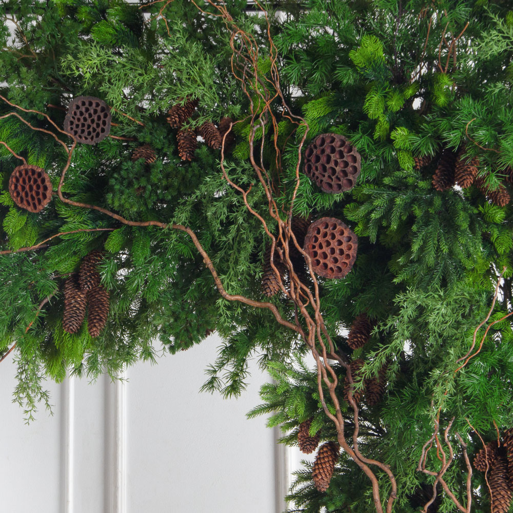 ДЛ184(Пр)(Fix)(F) Декор входной группы хвойный с декором h290см на прутьях,пристенный_8