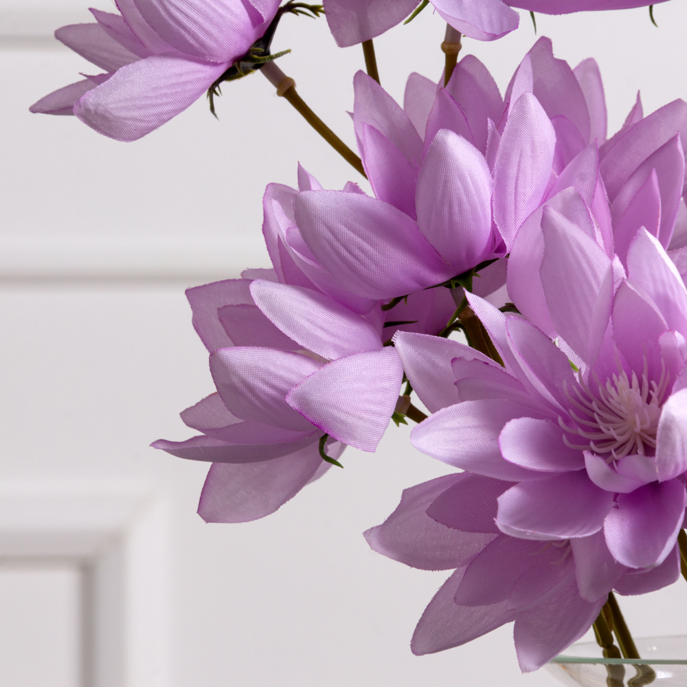 7141А/0443-10/8Р Морозник искусственный ветка. 10 голов, h55см, сиреневый_2