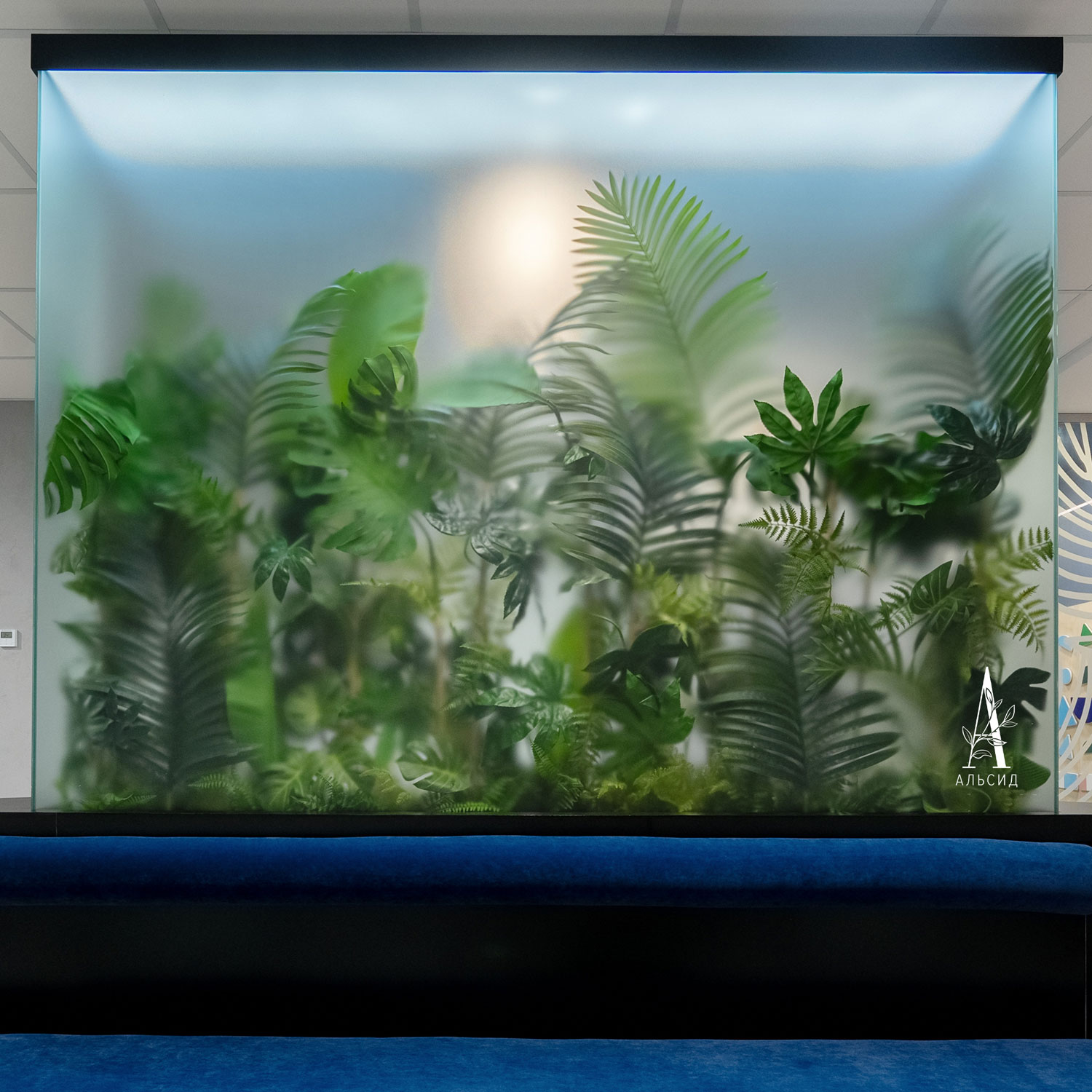 К403(з.) Композиция искусственная Тропический микс на основании 78х15см_5