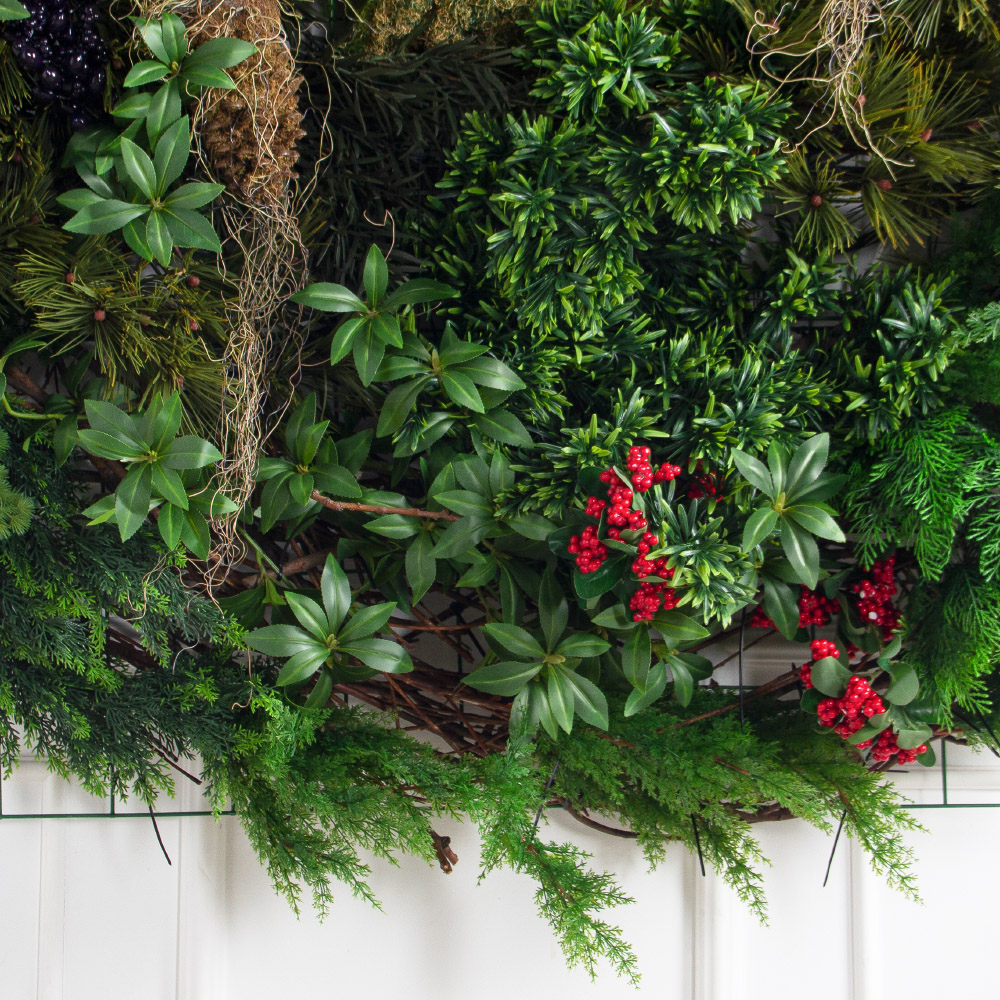 ФП26(Пр)(Fix)(F) Фитопанно искусственное хвойное на сетке d200см_4