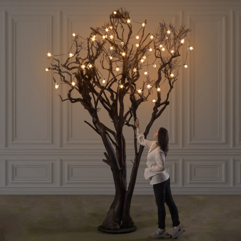 410Разб/РБР/ДЗ/АСС/СВ04(F) Дерево искусственное интерьерное разборное с подсветкой h410см_1