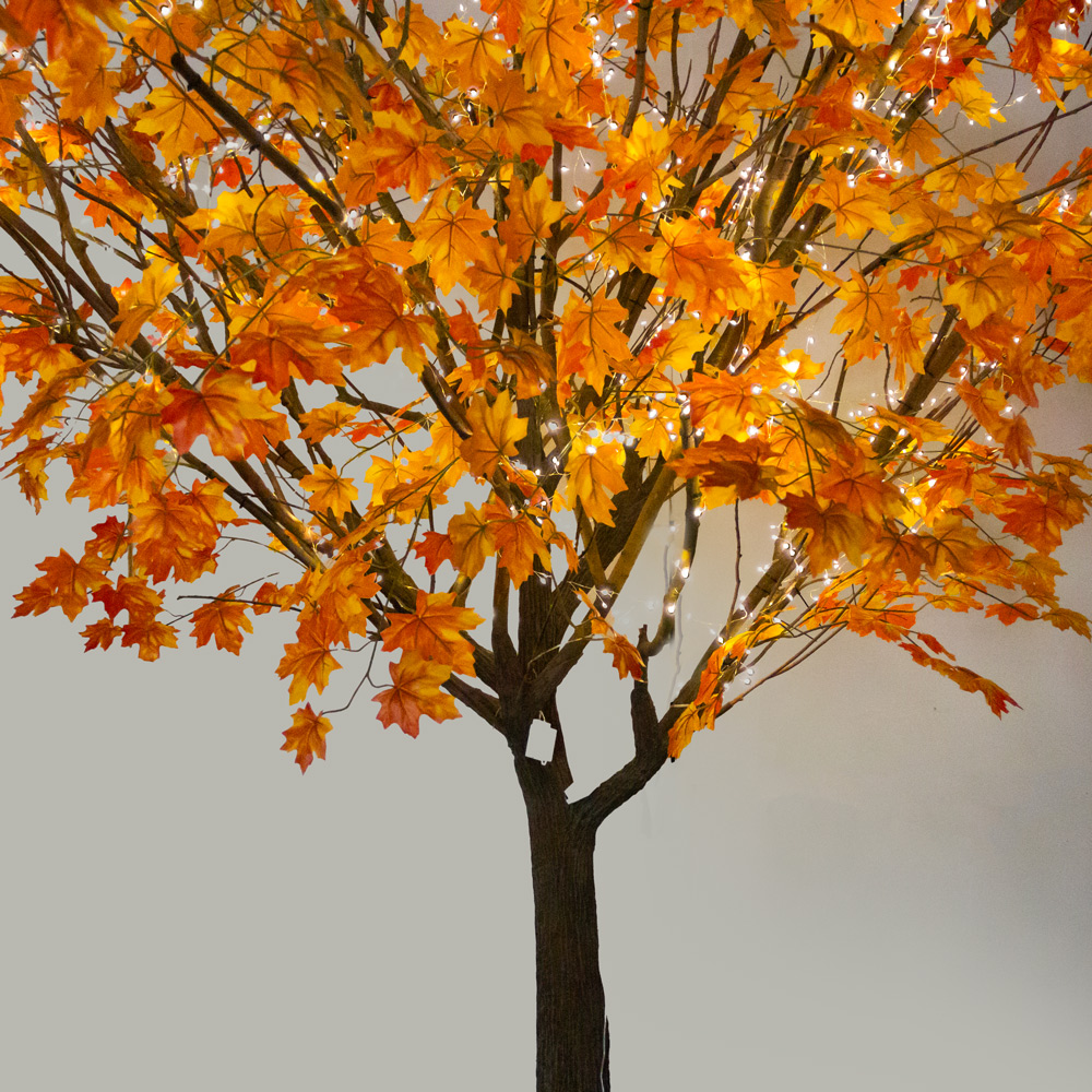 290Гбст/разб/РН/СВ03/468(F) Клён искусственный осенний с гирляндой