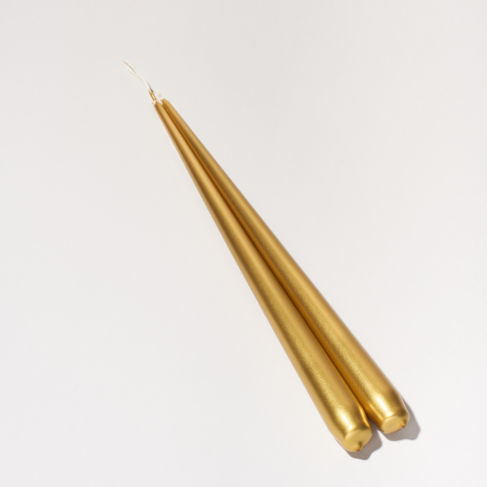 СК35-30(Fix)(F) Свеча коническая 35см Оттенок №30 (золотой) 2шт/уп_1