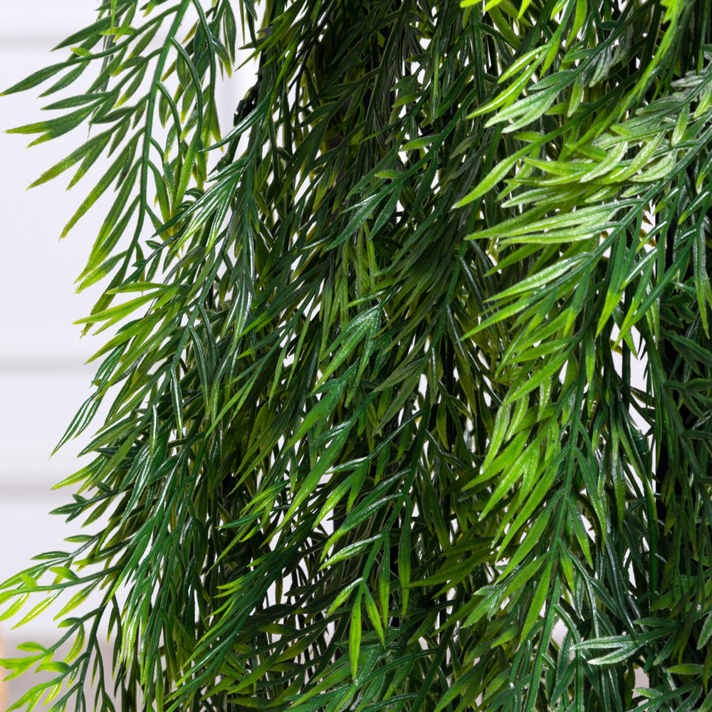 ЦС167(з)(F) Гревиллея искусственная ампельная в кашпо d11см, свес 100см_2