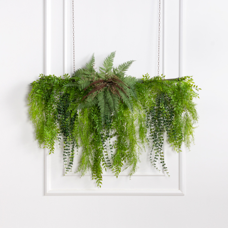 Л88/10(з) Лиана искусственная на ветке мелколистная L100см