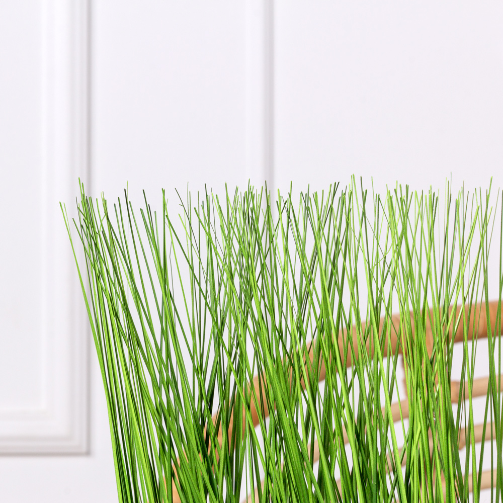 ТД047 Трава Осока искусственная h27-30см в кокосовом боксе 25х8х8см_3