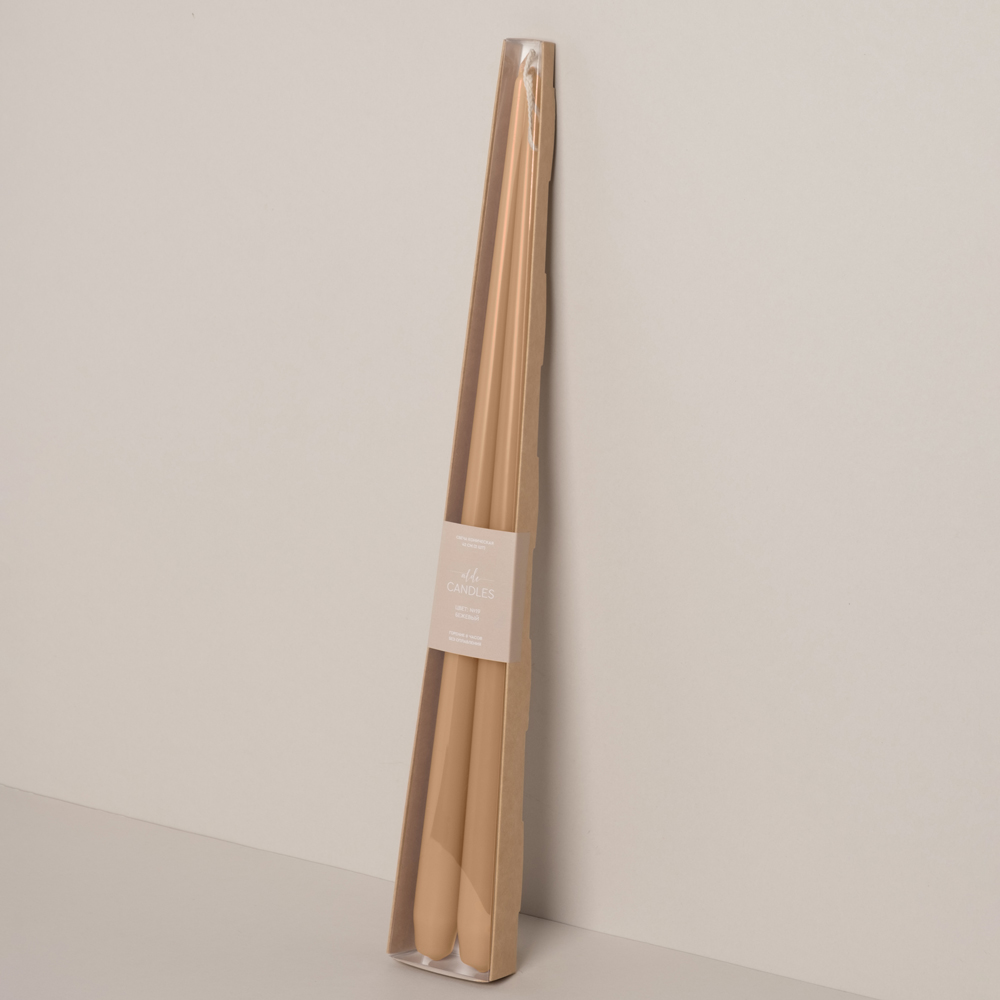СК42-19(Fix)(F) Свеча коническая 42см Оттенок №19 (бежевый) 2шт/уп_1