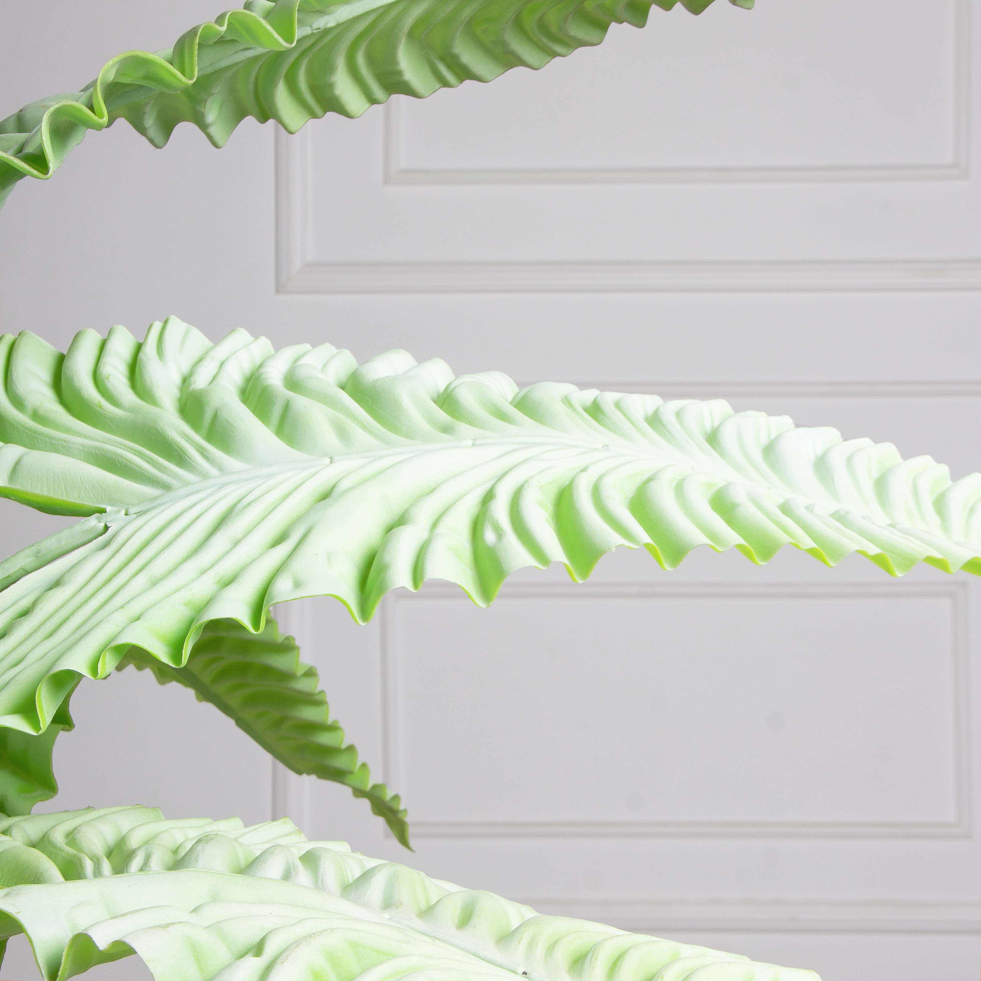 110/К/408-1(з)(F) Каладиум искусственный куст h110см (плотный силикон) мята_3