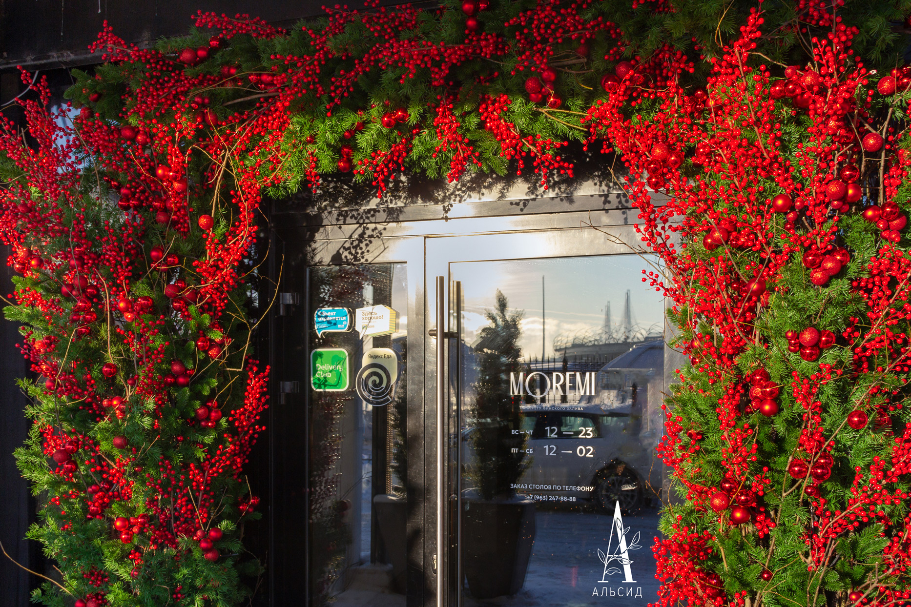 ДЛ150(з)(F) Декор входной группы хвойный L290см(ширина 300см)_6