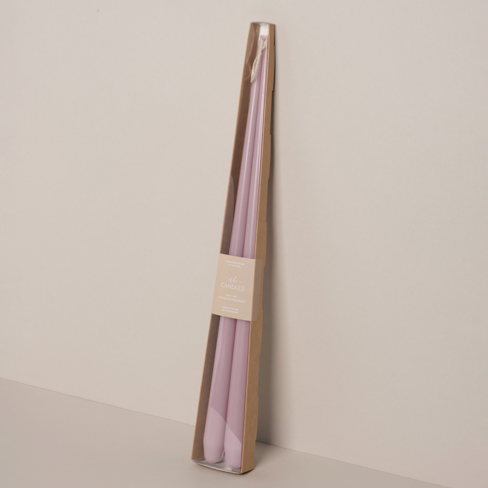 СК42-7(Fix)(F) Свеча коническая 42см Оттенок №7 (розовый) 2шт/уп_1