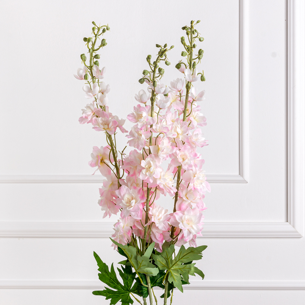 7141А/9149-08/1(АКЦИЯ) Дельфиниум искусственный h107см, розовый_1