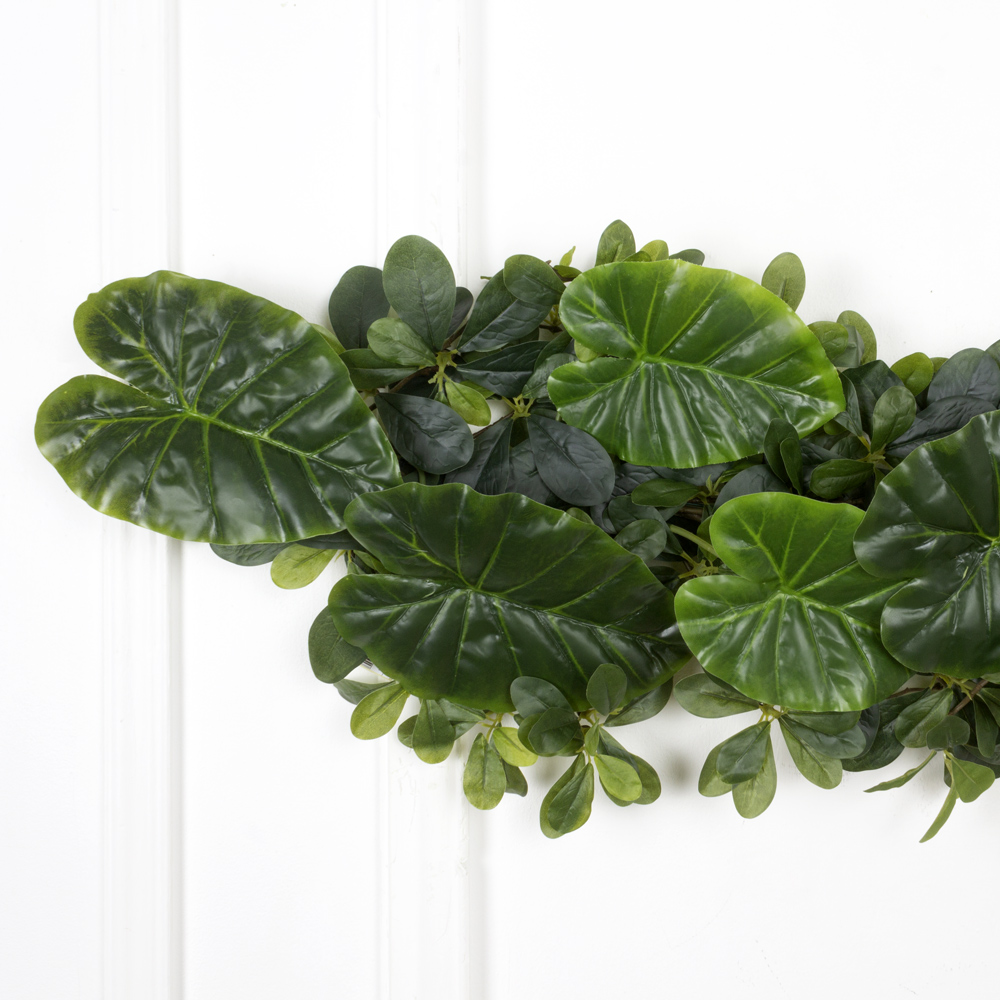 Л02 Лиана Шеффлера с филодендроном (латекс) L100см_2