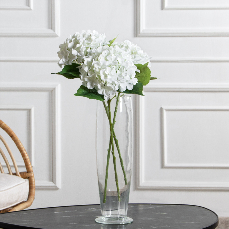 7141А/0108-0358/23(F) Гортензия искусственная h50см(голова 12см d18см) белая_1