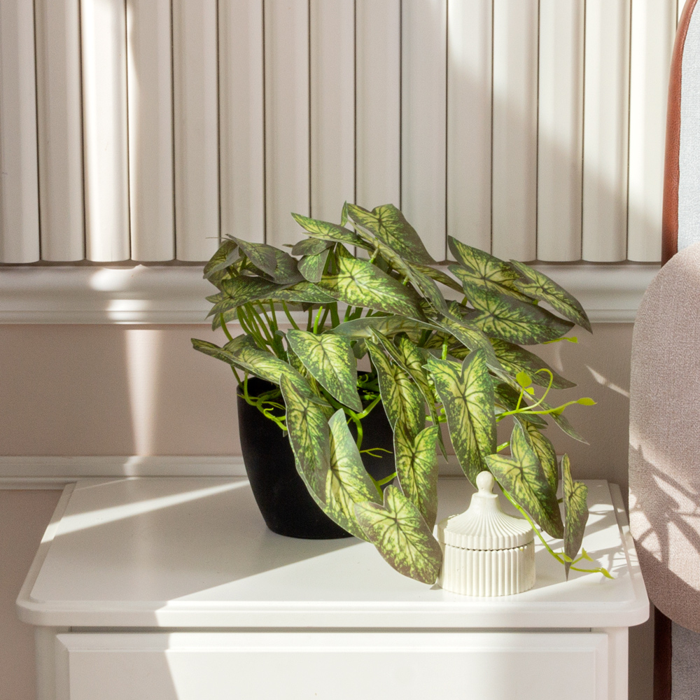 ЦС207-2(F) Сингониум искусственный, ампельный, зелёный_1