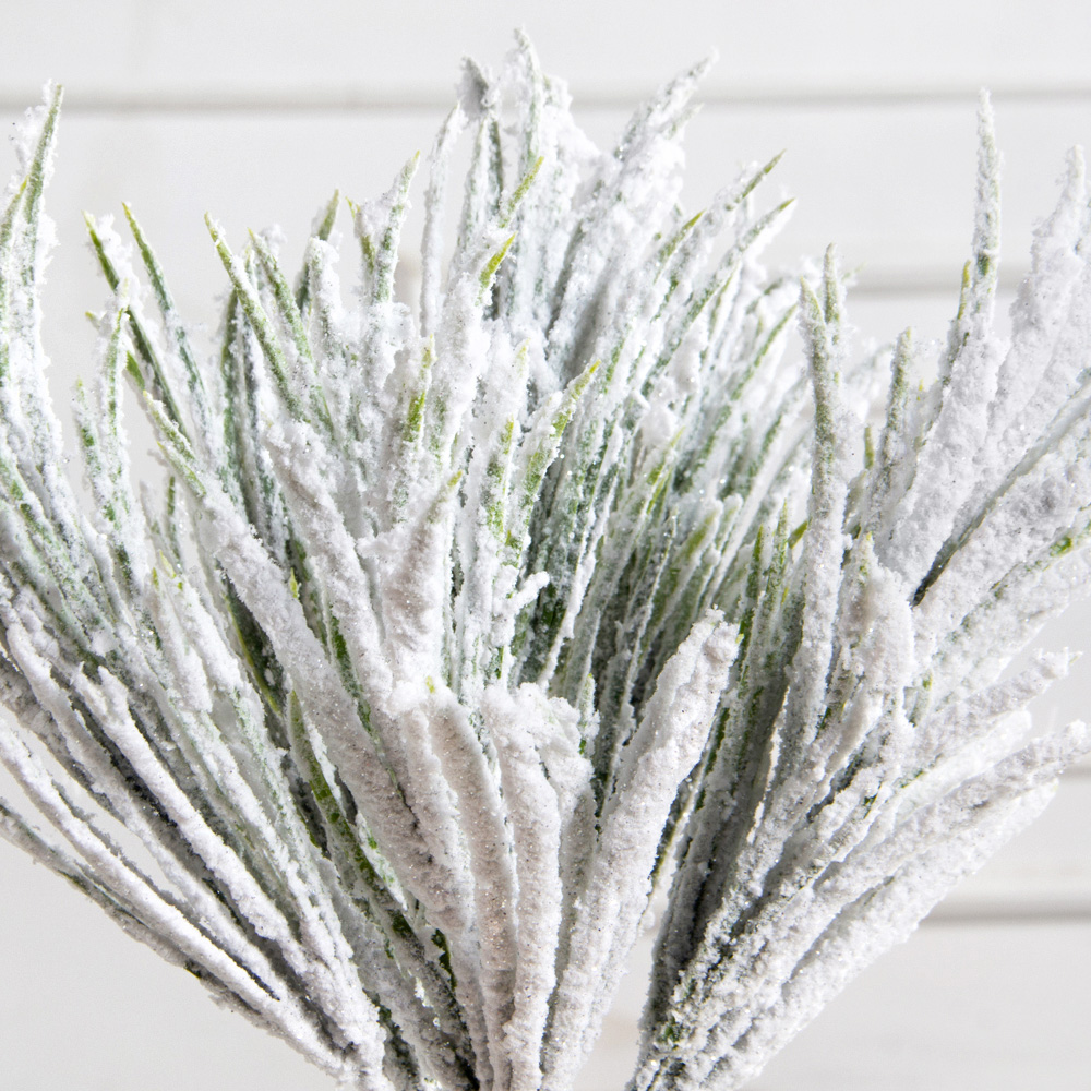 736А/0424-0142(Чп)(F) Трава заснеженная НГ с блестками 7 веток h37см(27+10см)_2