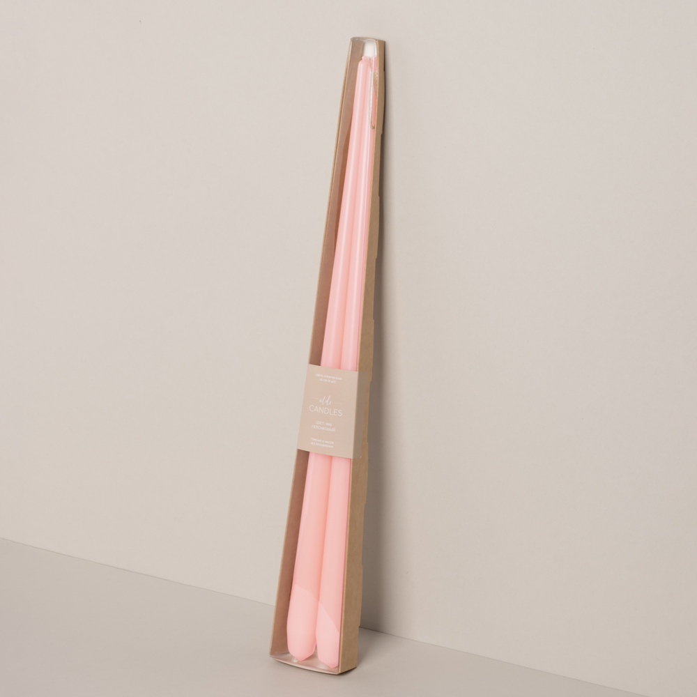 СК42-6(Fix)(F) Свеча коническая 42см Оттенок №6 (нежно-персиковый) 2шт/уп_1