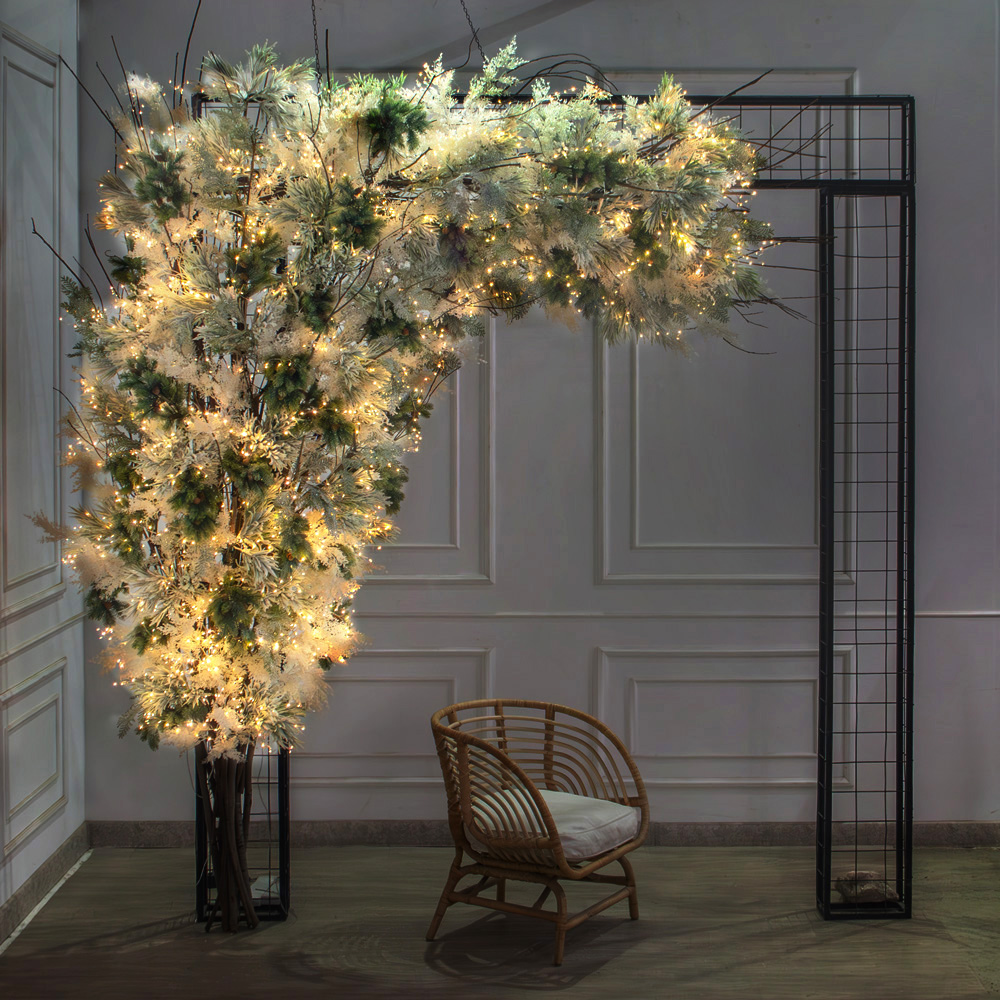 ДЛ181/СВ03т(Пр)(Fix)(F)Декор вход.группы h300см н/прутьях, прист.с гирляндой 