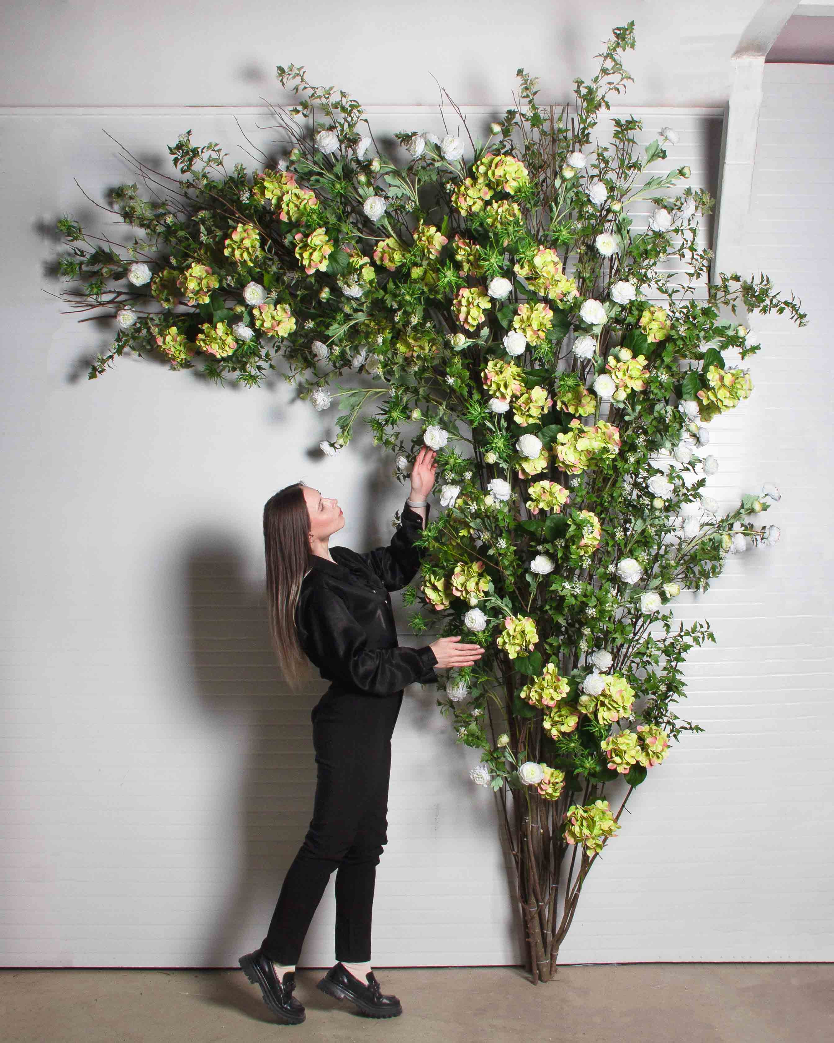 ДЛ168(Пр)(F) Декор входной группы цветочный h310см_2